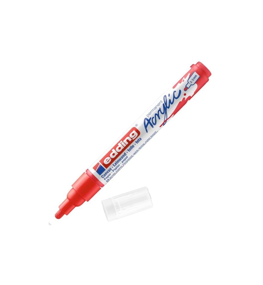 EDDING - Marqueur acrylique 5100 Medium, Rouge