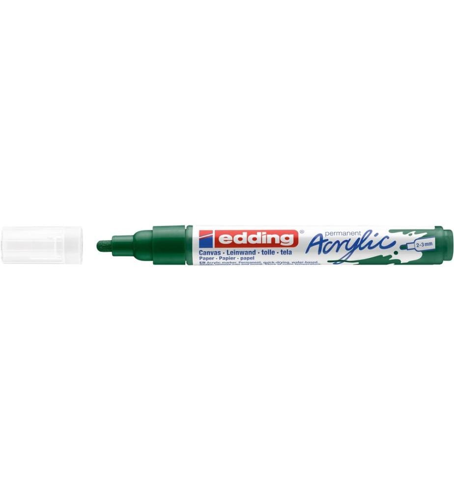 EDDING - Marqueur acrylique 5100 Medium, Vert foncé