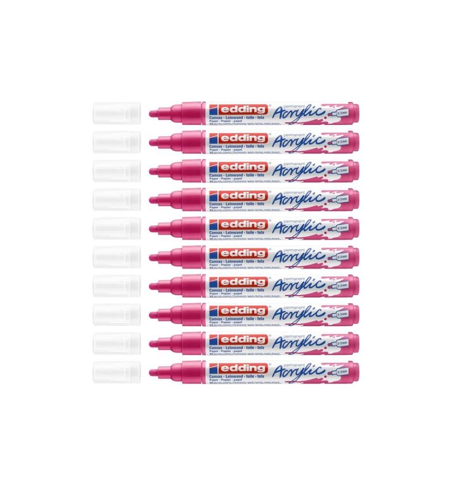 EDDING - Marqueur acrylique 5100 Medium, Rose