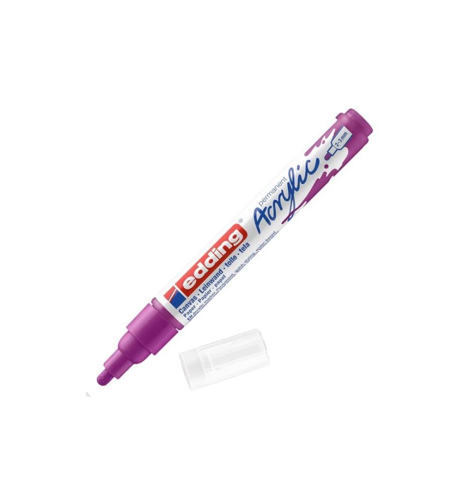 EDDING - Marqueur acrylique 5100 Medium, Mûre