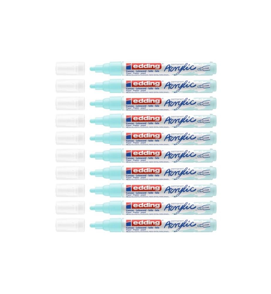 EDDING - Marqueur acrylique 5100 Medium, Bleu clair