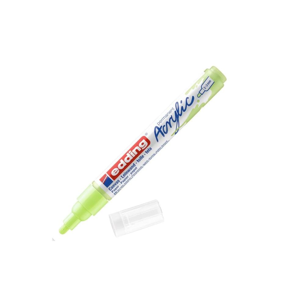 EDDING - Marqueur acrylique 5100 Medium, Vert clair