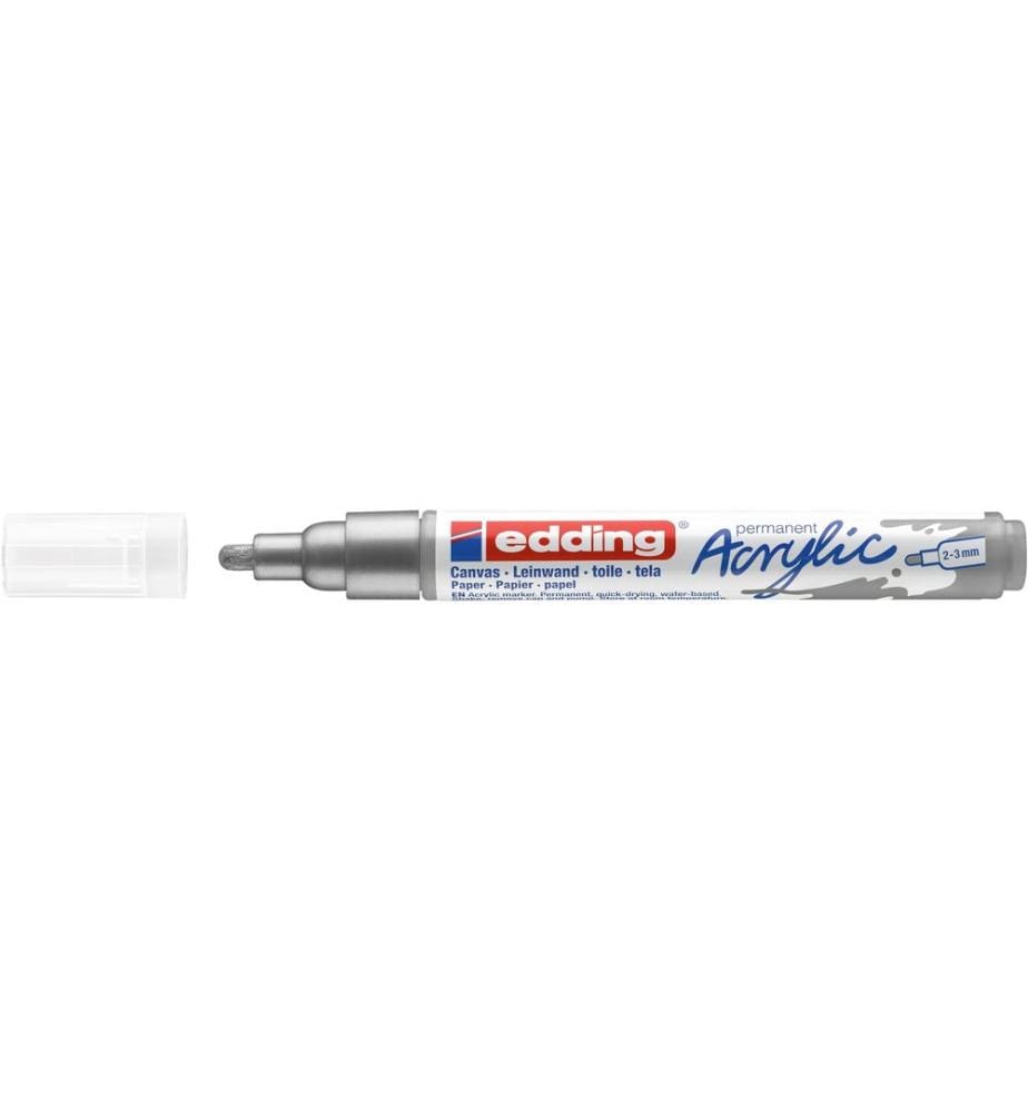 EDDING - Marqueur acrylique 5100 Medium, Argenté
