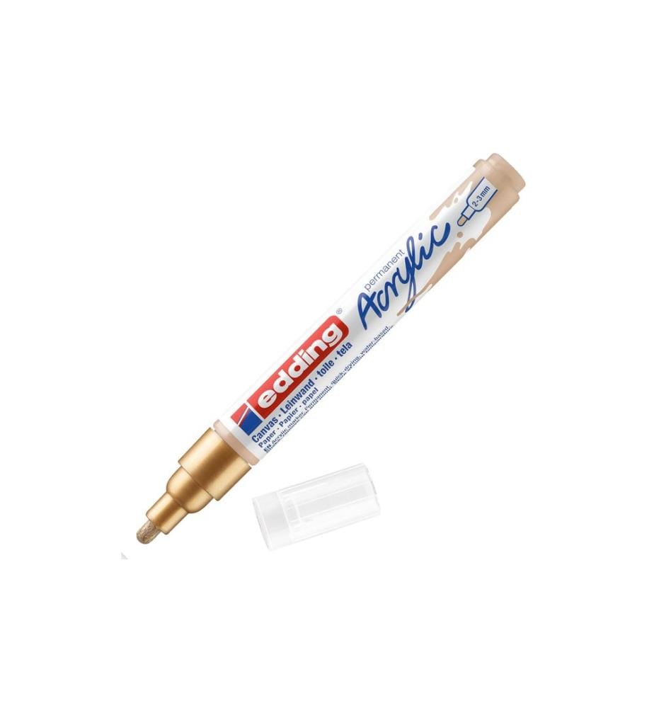 EDDING - Marqueur acrylique 5100 Medium, Doré