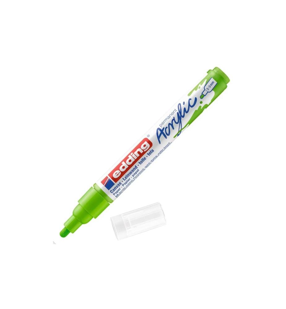 EDDING - Marqueur acrylique 5100 Medium, Jaune vert