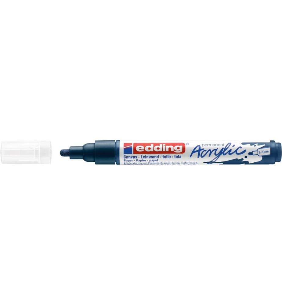 EDDING - Marqueur acrylique 5100 Medium, Bleu foncé