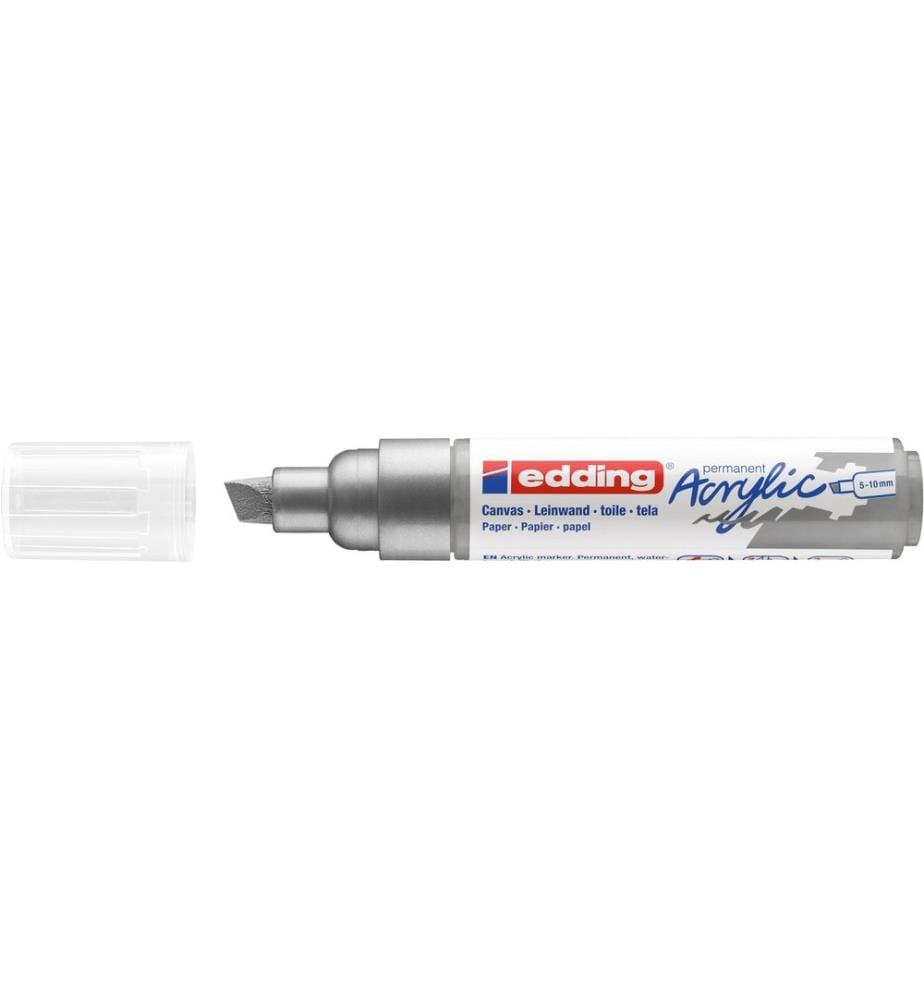 EDDING - Marqueur acrylique 5000 Large, Argenté