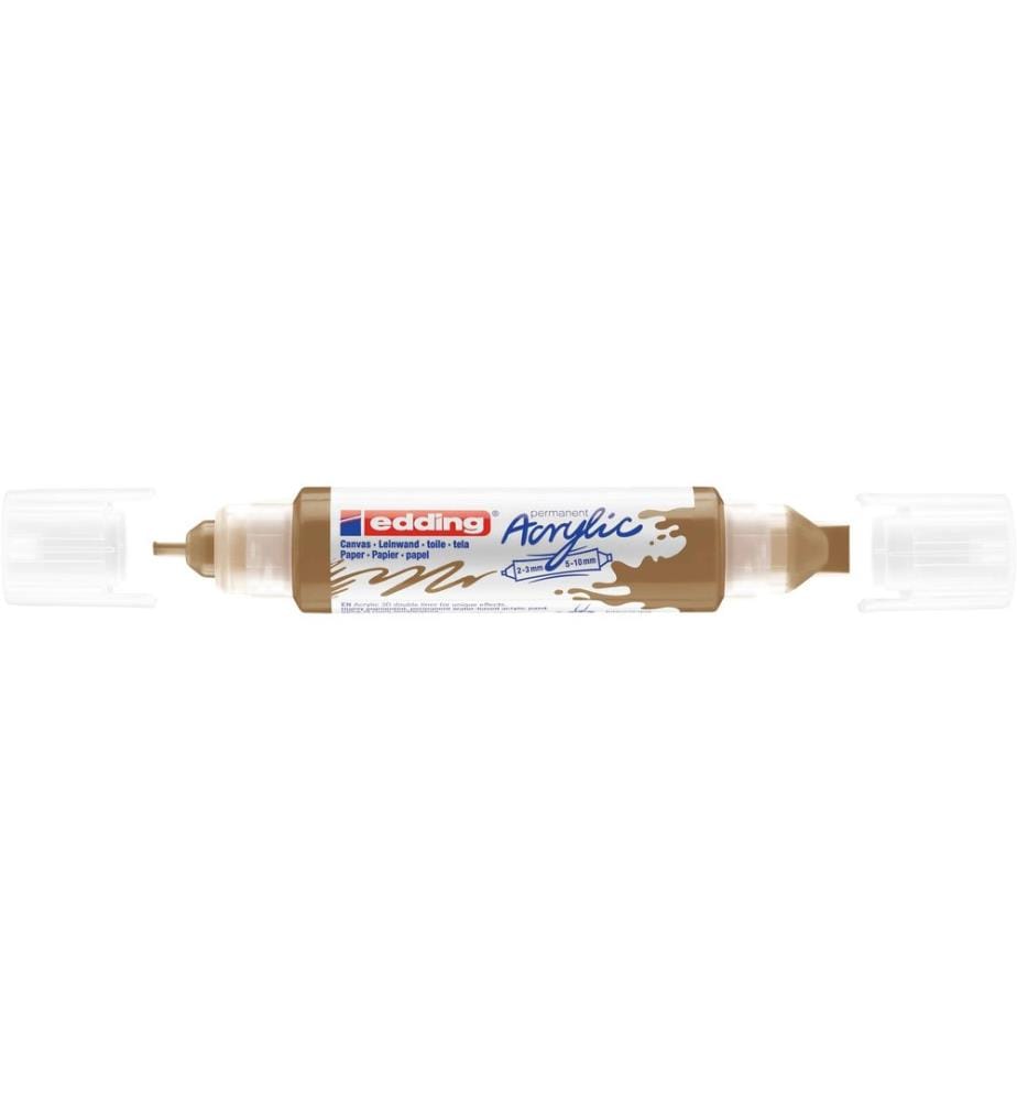 EDDING - Marqueur acrylique 5400 Double Liner, Doré