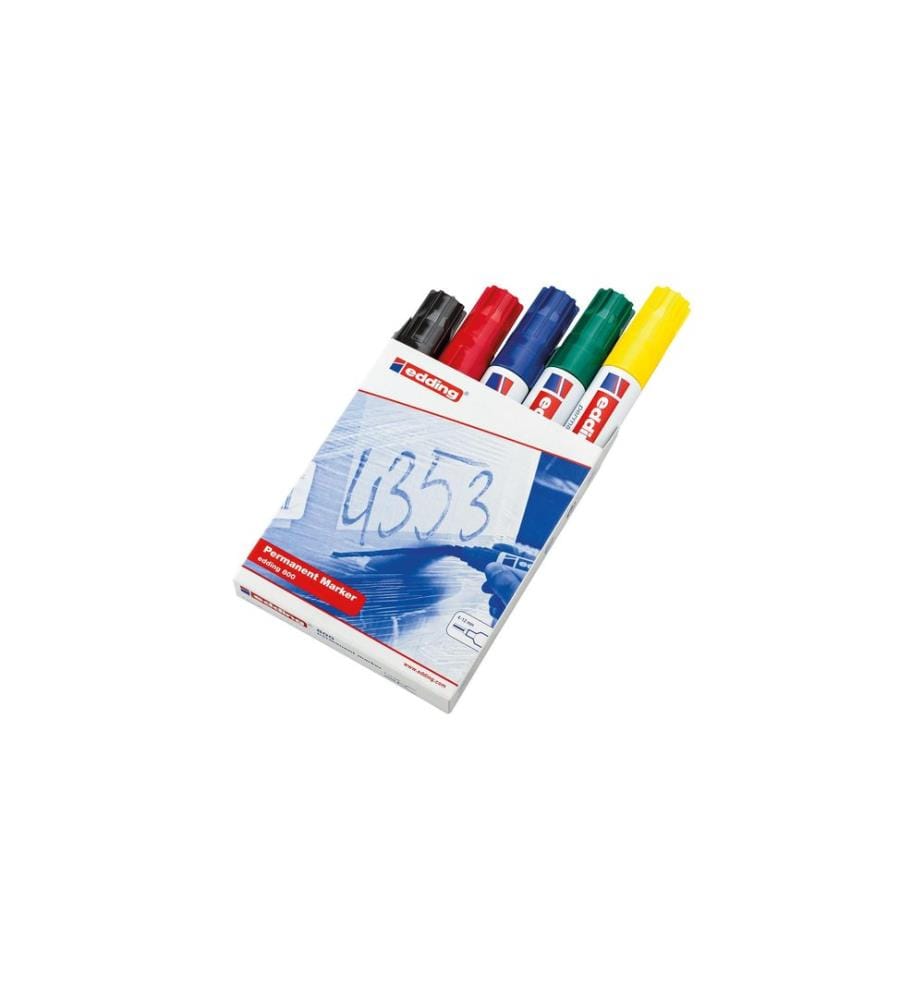 EDDING - Permanent-Marker 800 5 Stück, Mehrfarbig