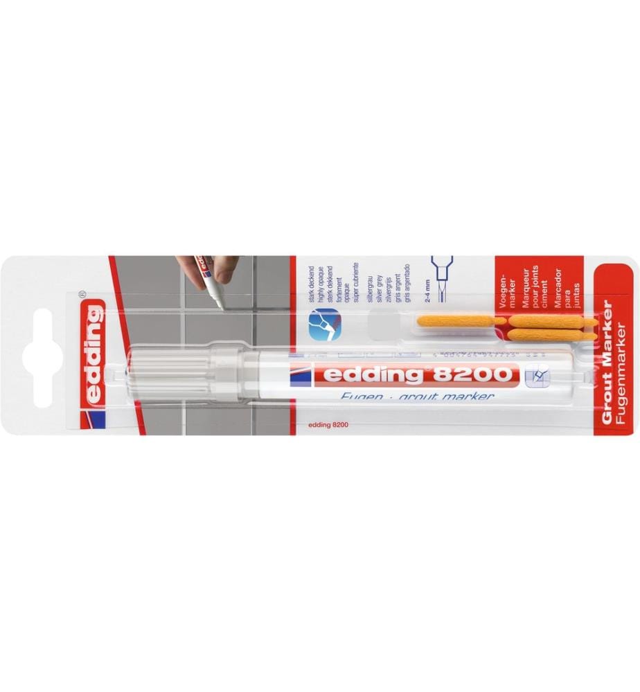 EDDING - Marqueur pour joints 8200 Gris argenté