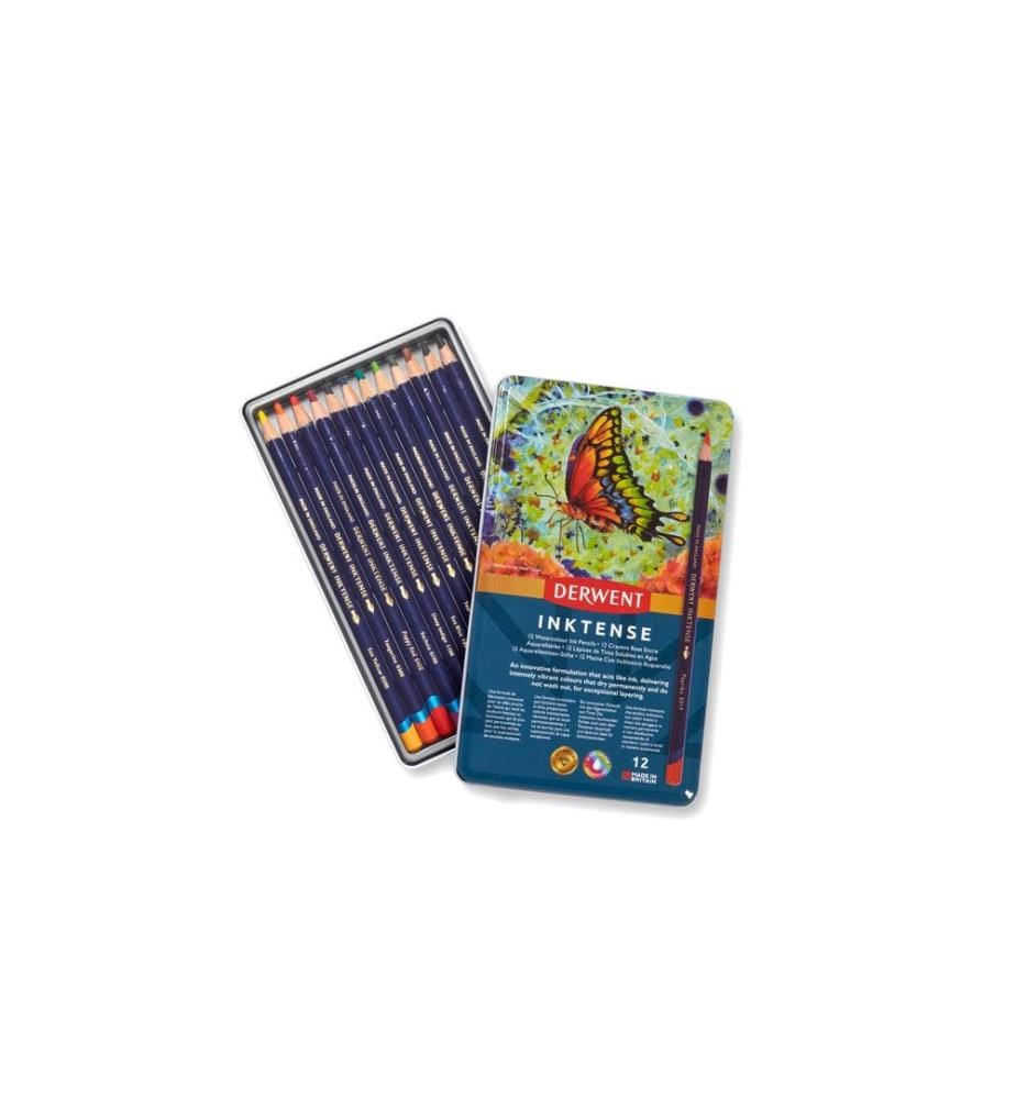 DERWENT - Crayons aquarelle solubles dans l'eau, 12 pièces