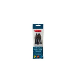 DERWENT - Pinceau à réservoir d'eau pour l'aquarelle, 3 pièces