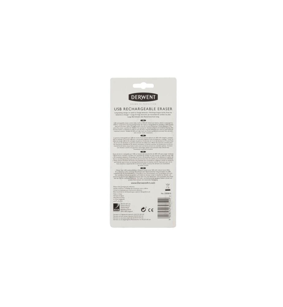 DERWENT - Gomme USB, rechargeable
