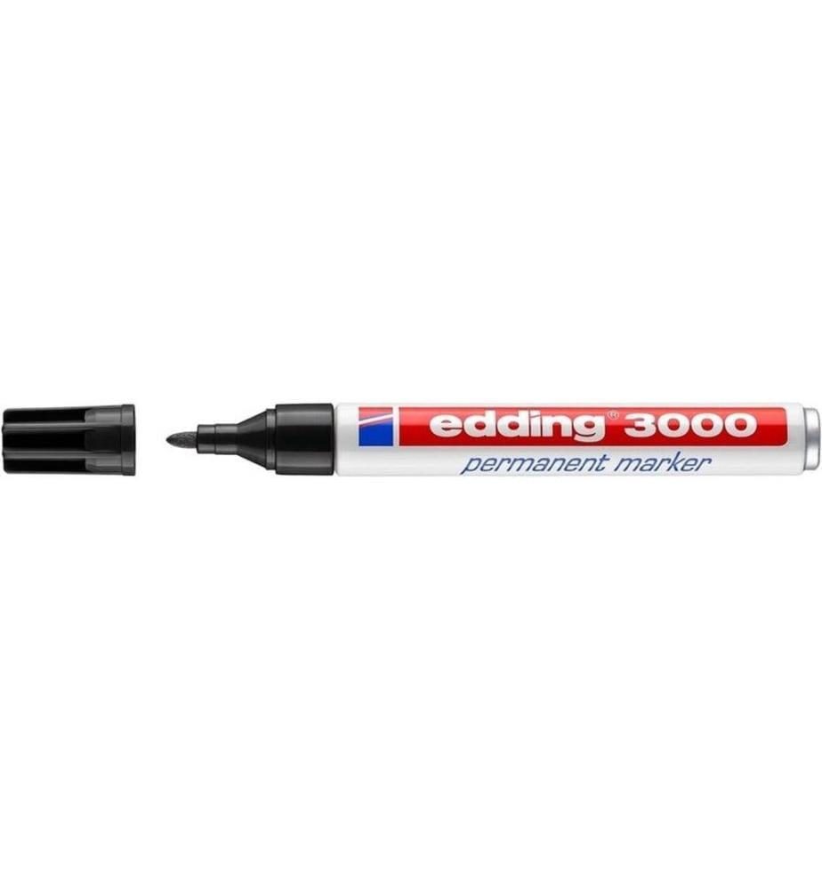 EDDING - Marqueur indélébile 3000 Noir, 10 pièces