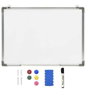 Magnetisches Whiteboard Weiss 70 x 50 cm Stahl