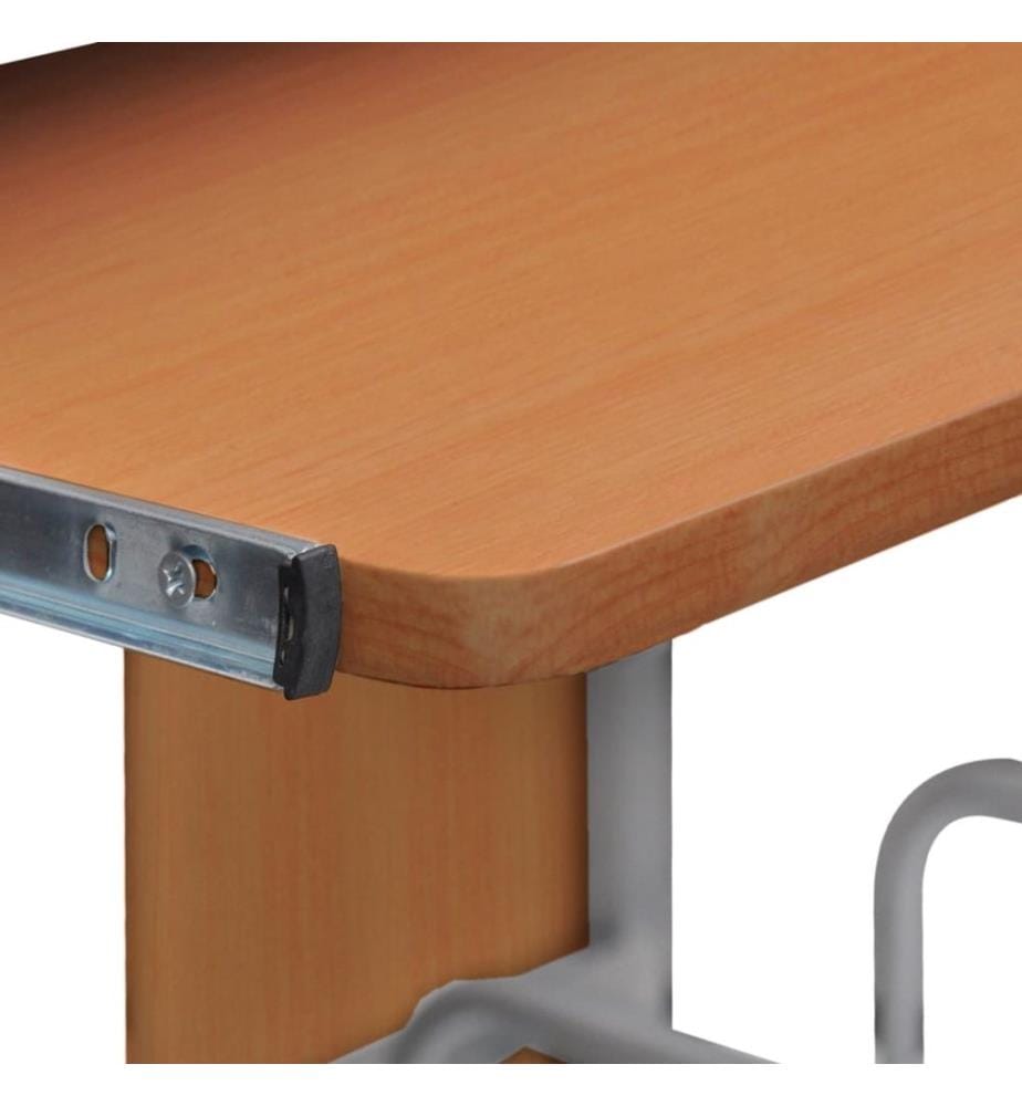 Bureau d'ordinateur Marron 110x52x88,5 cm Bois d'ingénierie