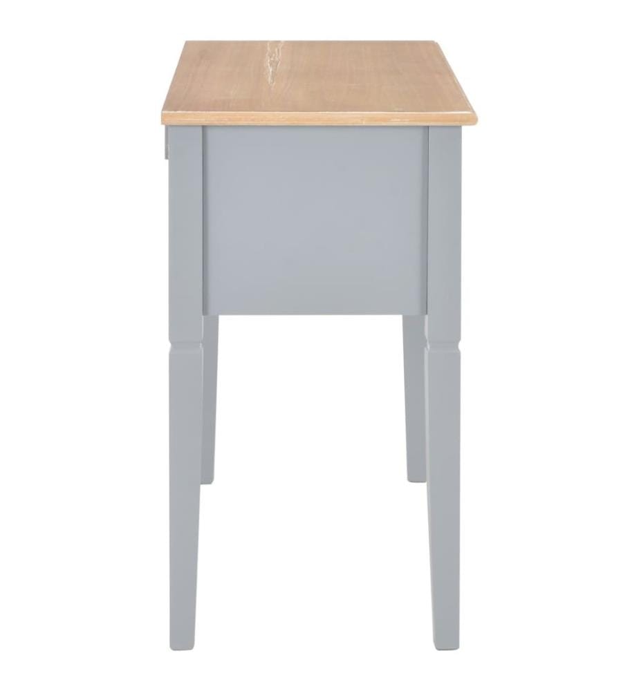 Schreibtisch Grau 109,5 x 45 x 77,5 cm Holz