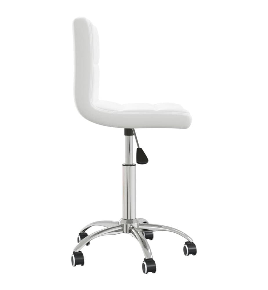 Bürostuhl Drehbar Weiss Kunstleder