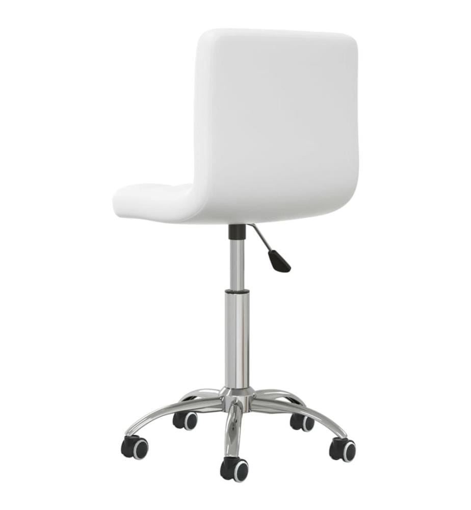 Bürostuhl Drehbar Weiss Kunstleder