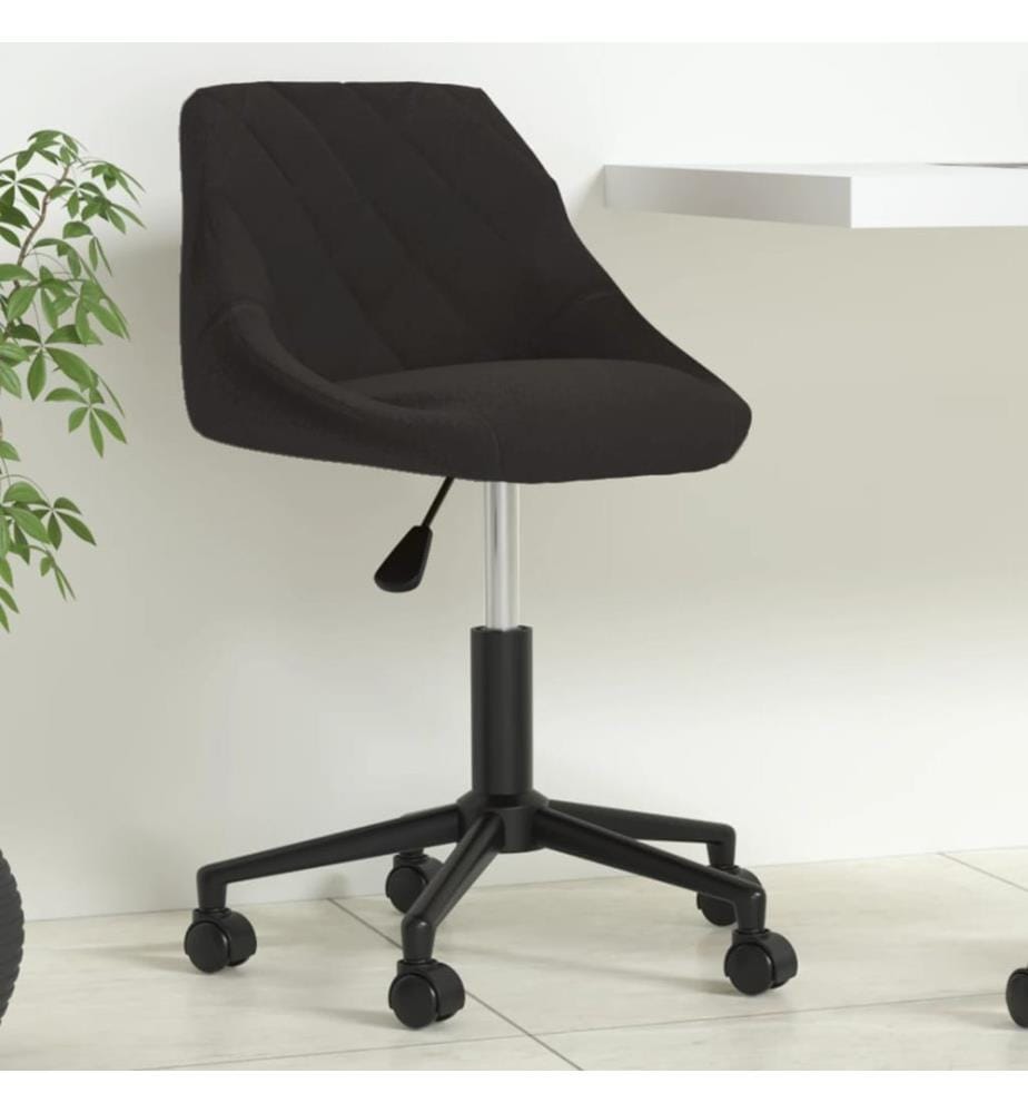 Bürostuhl Drehbar Schwarz Samt