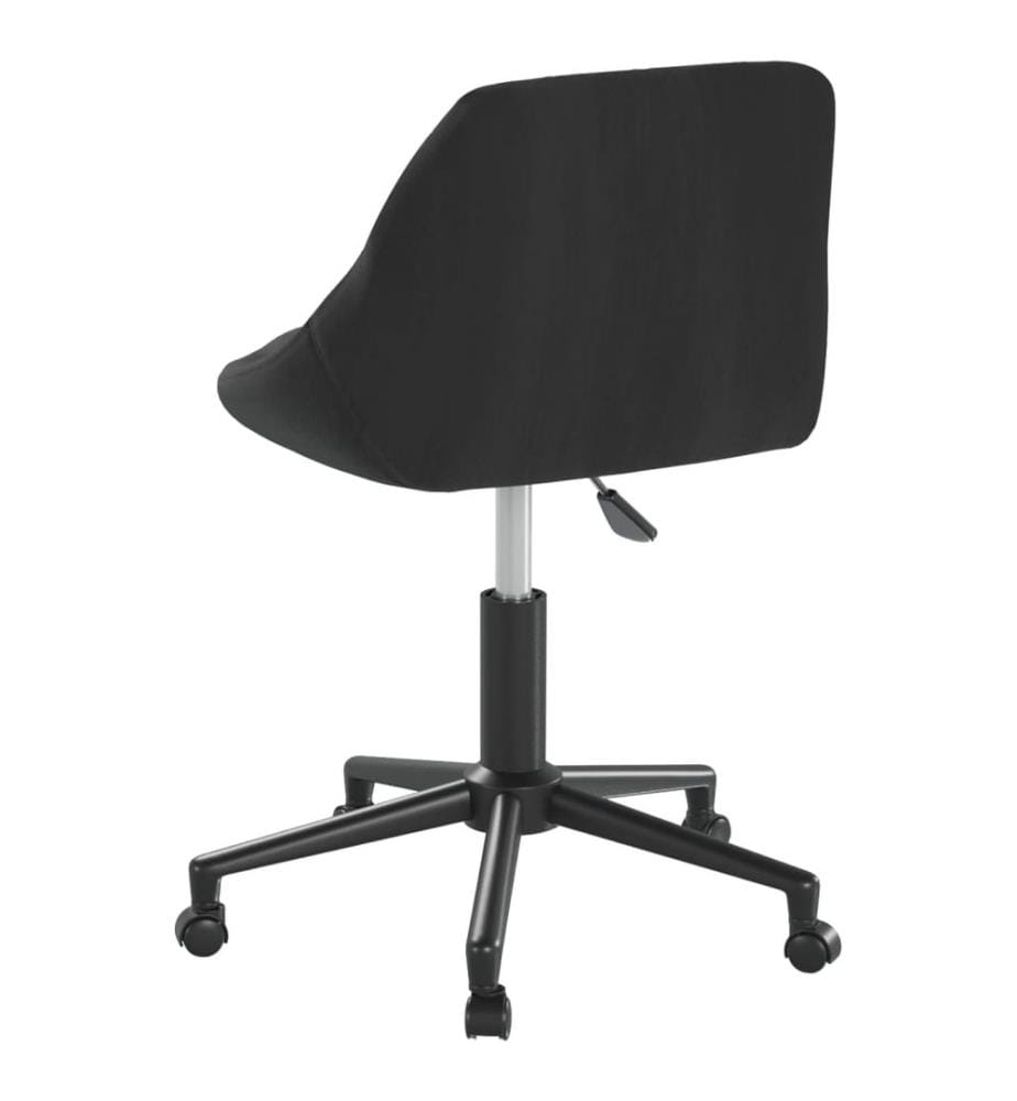 Bürostuhl Drehbar Schwarz Samt