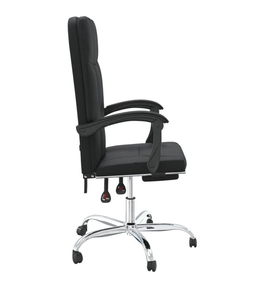 Fauteuil inclinable de bureau Noir Similicuir