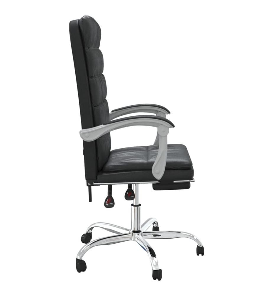 Fauteuil inclinable de bureau Noir Similicuir