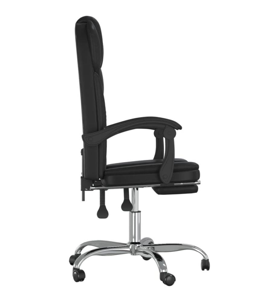 Fauteuil inclinable de bureau Noir Similicuir