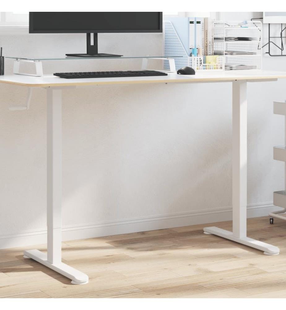 Gestell für Sitz-Steh-Schreibtische Weiss (94-135)x60x(70-114)cm