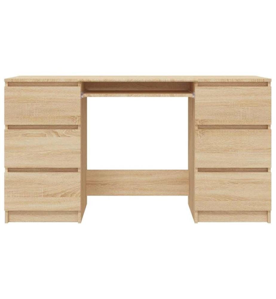 Bureau Chêne sonoma 140x50x77 cm Bois d'ingénierie
