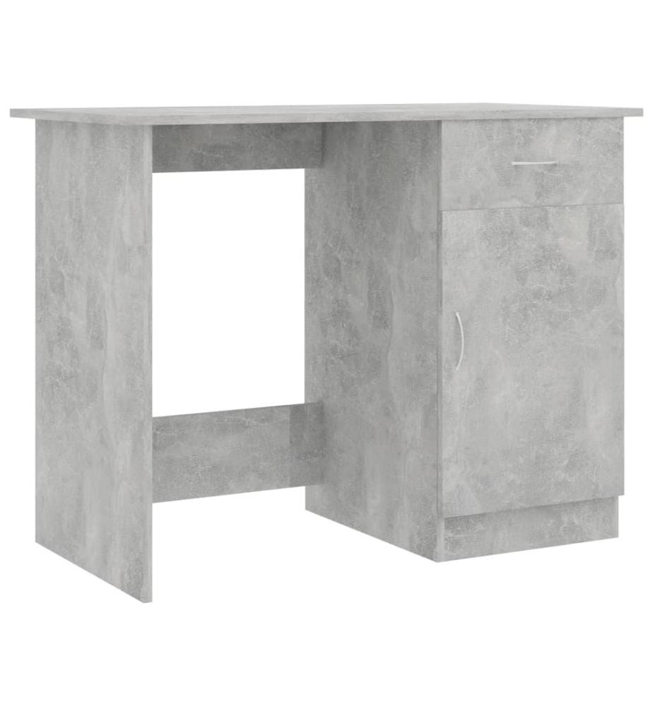 Schreibtisch Betongrau 100x50x76 cm Holzwerkstoff