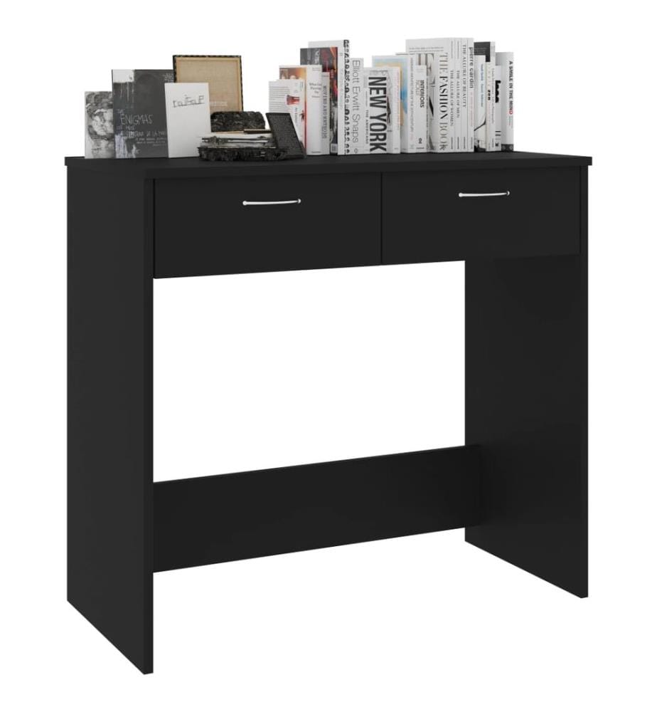 Schreibtisch Schwarz 80x40x75 cm Holzwerkstoff