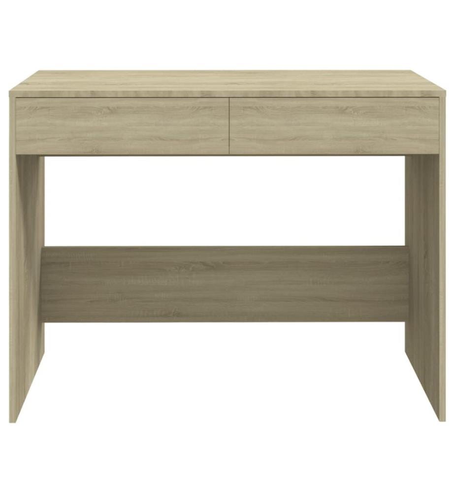Bureau Chêne sonoma 101x50x76,5 cm Bois d'ingénierie