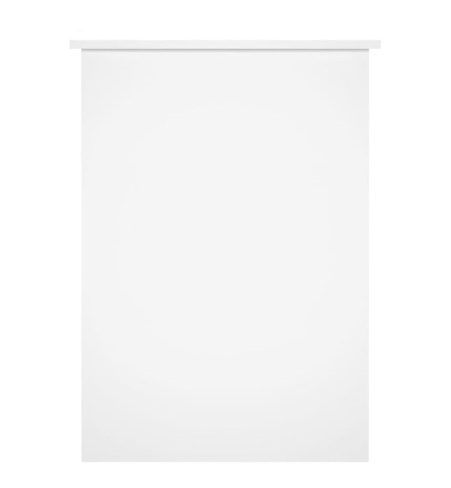 Schreibtisch Hochglanz-Weiss 100x55x75 cm Holzwerkstoff
