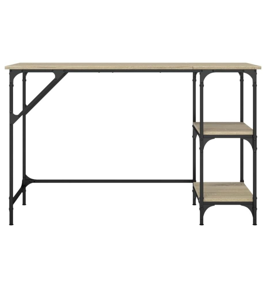 Schreibtisch Sonoma-Eiche 120x50x75 cm Metall Holzwerkstoff