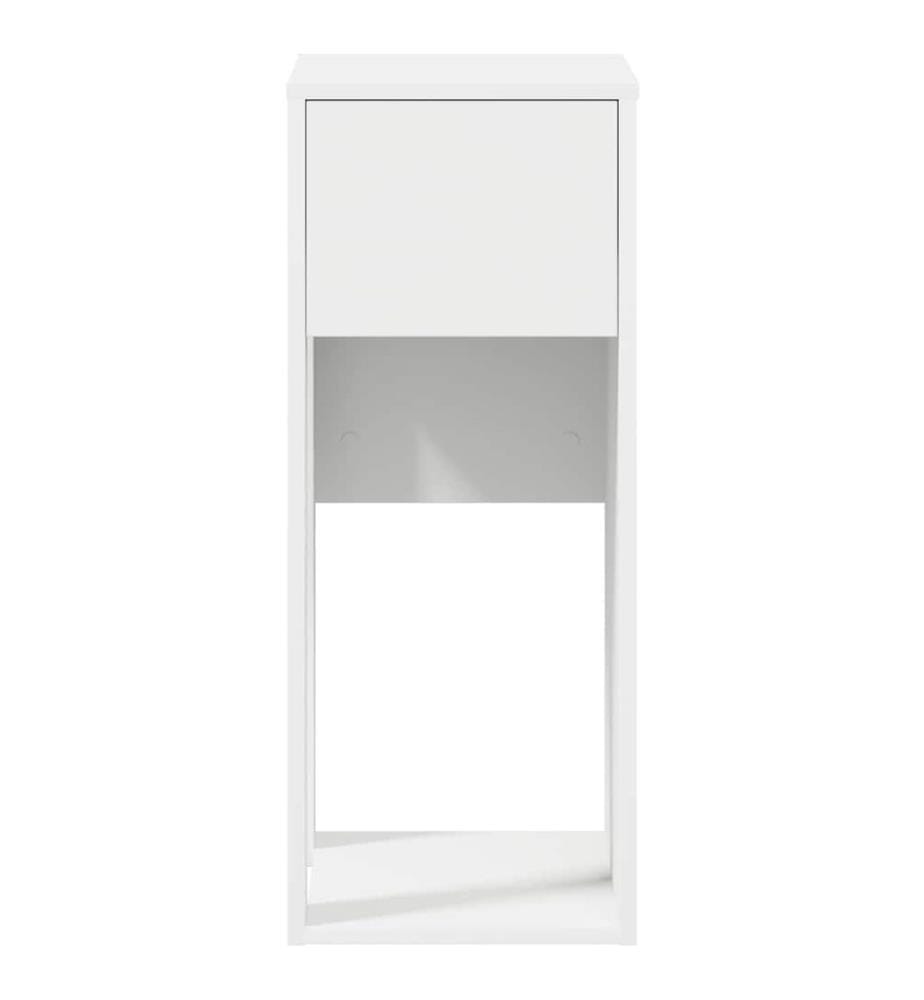 Support de tour d'ordinateur avec tiroir blanc 30x44x74 cm