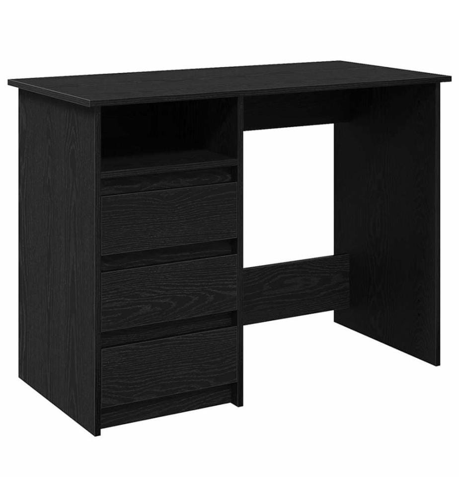 Schreibtisch Schwarz 102x50x75 cm Holzwerkstoff