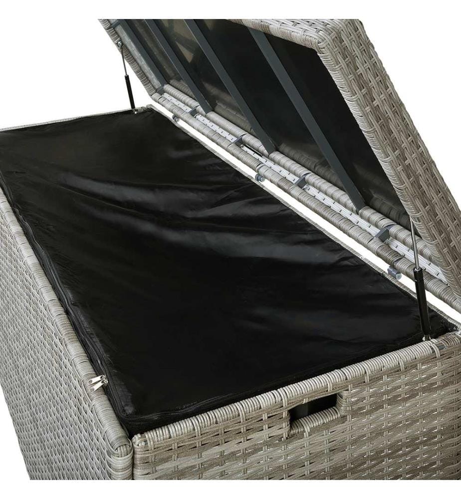 Aufbewahrungsbox MODENA 158 cm 63 cm Grau