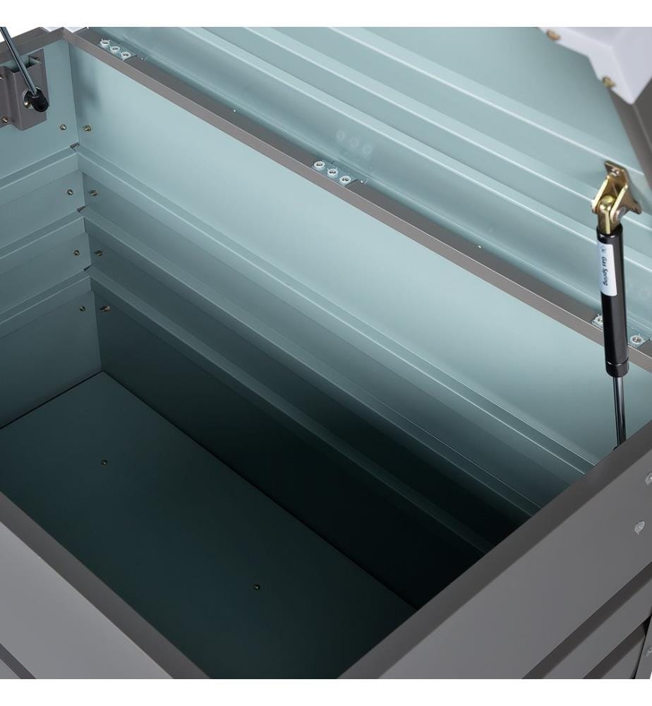 Aufbewahrungsbox CEBROSA 100 cm 62 cm Grau