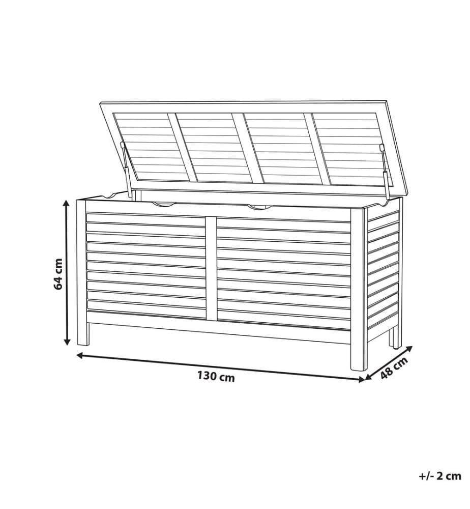 Aufbewahrungsbox RIVIERA 130 cm 48 cm Hellbraun