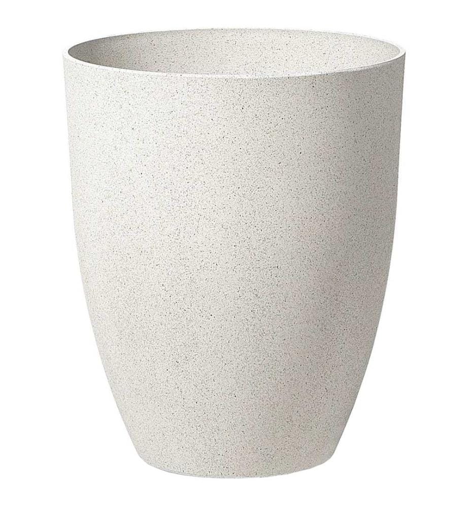 Set mit 2 Blumentöpfen CROTON 43 cm Cremeweiss