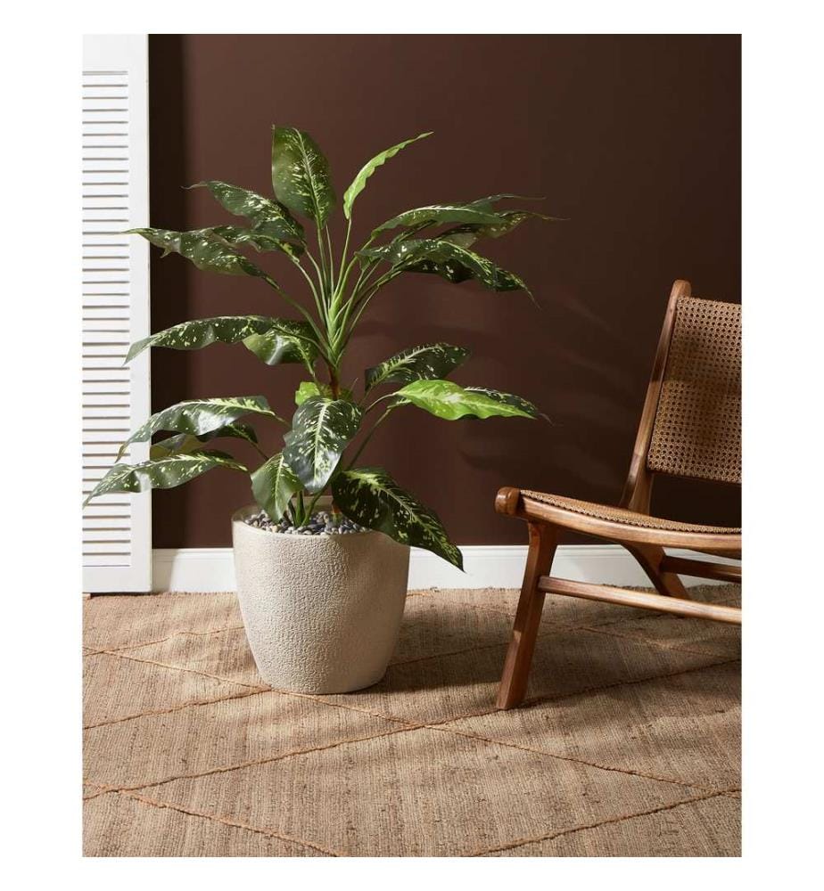 Blumenkübel KANNIA 36 cm Cremeweiss