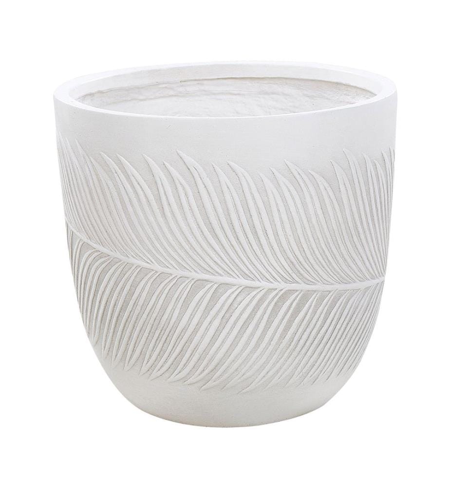 Blumenkübel FTERO 42 cm Cremeweiss