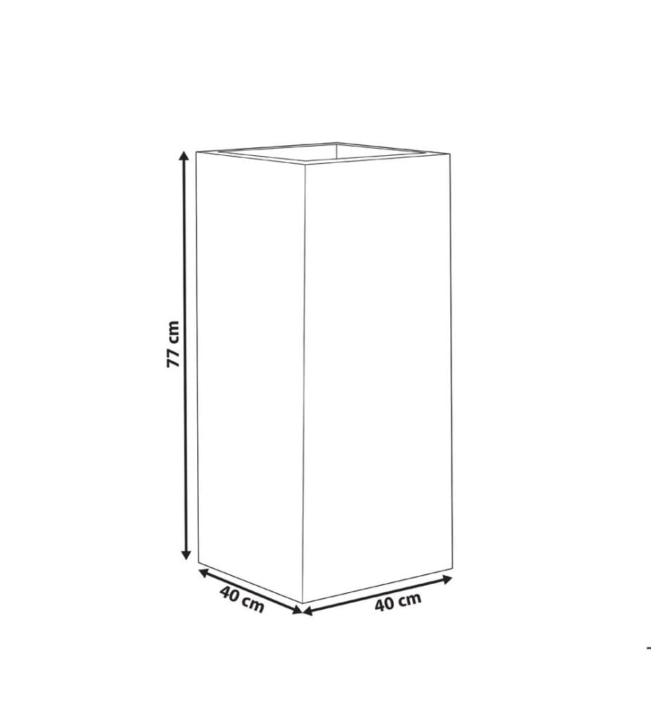 Cache-pot DION 40 cm Gris clair