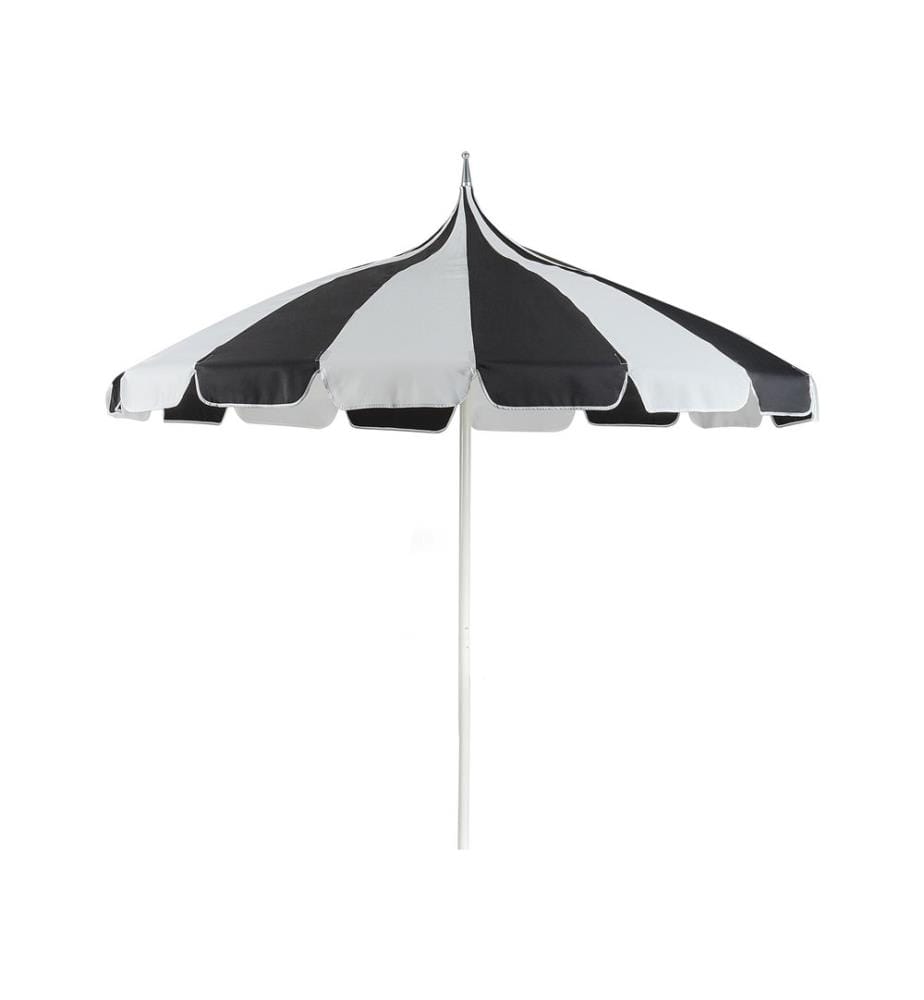 Parasol de jardin 245 cm MINOA Noir/blanc