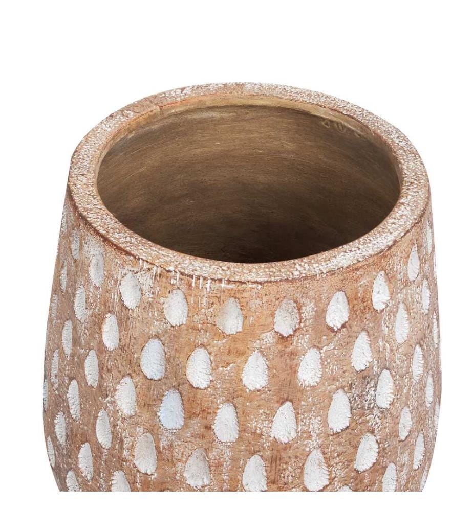 Cache-pot sur pied ASCLEPIAS 27 cm Marron clair