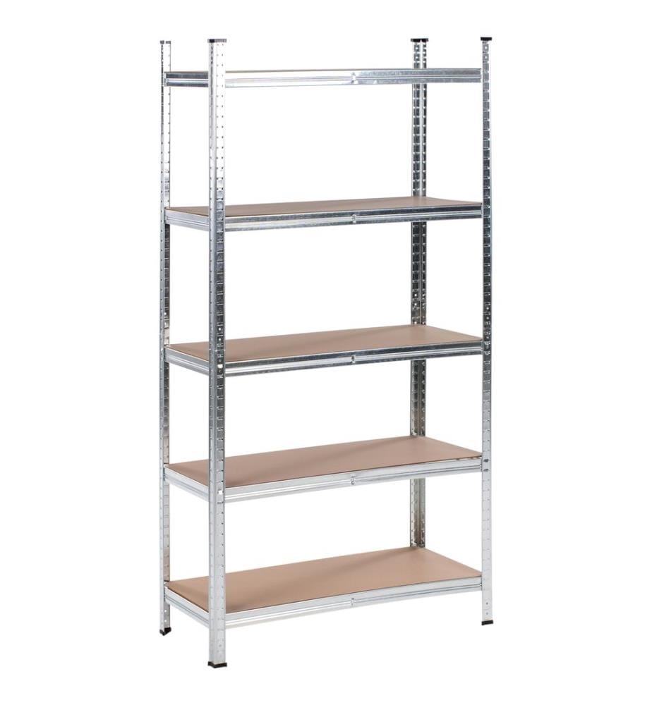 Ensemble de 2 étagères de garage XITTA Métal 90 cm 40 cm Argenté