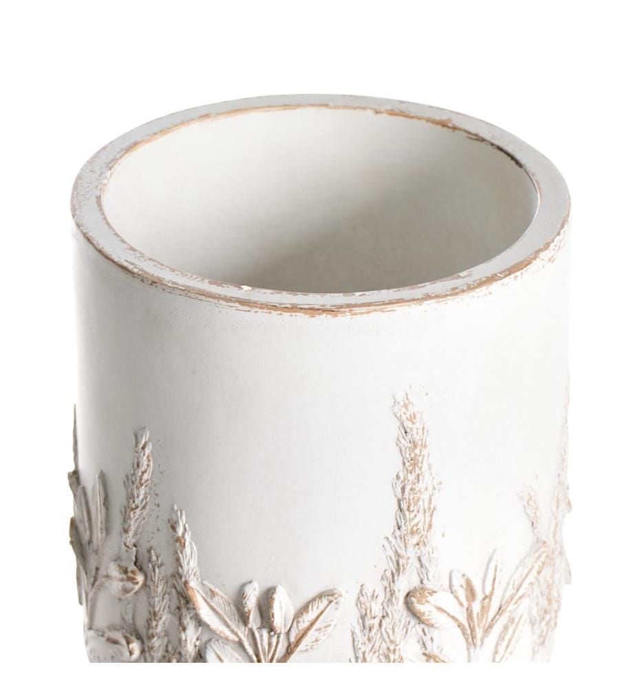 Blumentopf mit Beinen PREWEZA 23 cm Cremeweiss