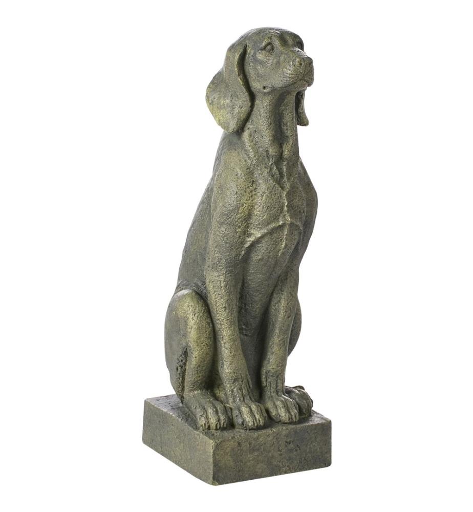 Gartenfigur NAIROBI Hund Grün