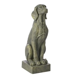 Gartenfigur NAIROBI Hund Grün